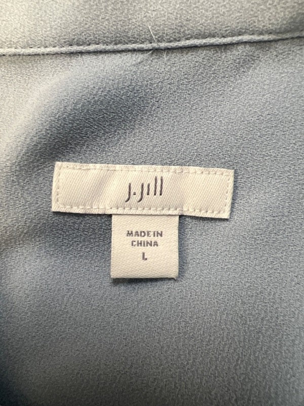 J.Jill Women's Blue Long Sleeve Button Up Blouse - L image 3