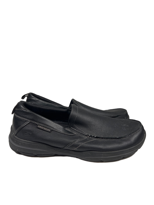 Skecher's Men's Black Relaxed Wide Fit Harper Forde Slip On Loafers - 10.5 Wide