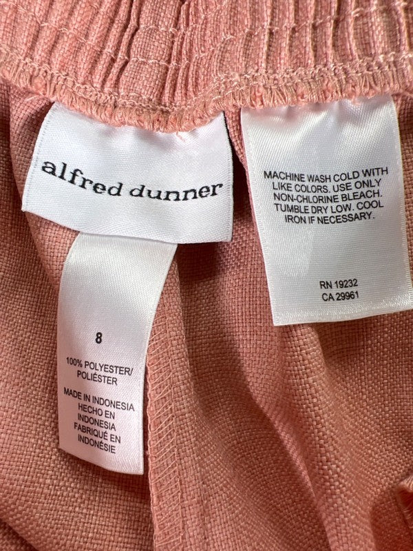 Alfred Dunner Women's Pink Botanical Gardens Classic Fit Capri Dress Pants - 8 image 3