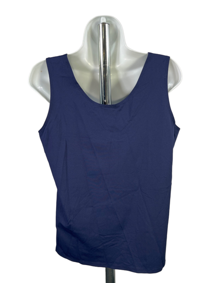 Chico's Women's Navy Blue Microfiber Sleeveless Tank Top - 2/US L image 2