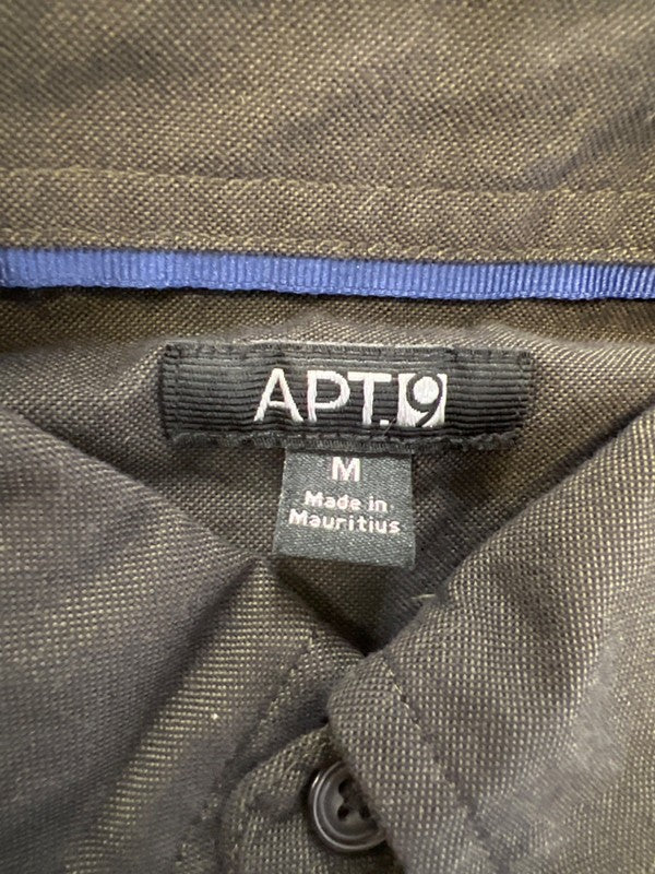 Apt 9 Men's Dark Green Long Sleeve Button Up Shirt - M image 3