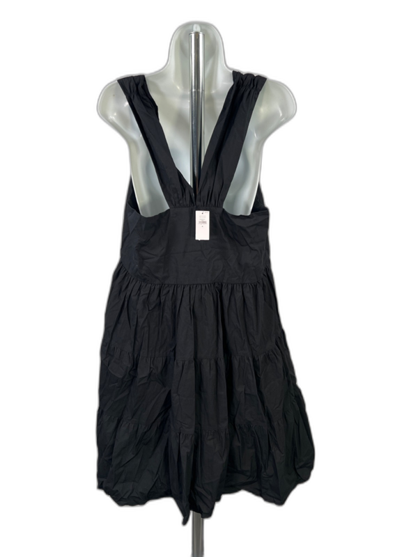 Banana Republic Women's Black Sleeveless Tiered Sleeveless Knee Length Dress - M image 2