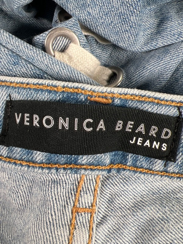 Veronica Beard Women's Light Wash Ines Girlfriend Side Lace Up Jeans - 28 image 3