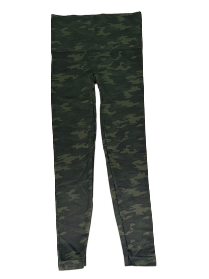 Spanx Women's Green Camoflauge Look At Me Now Tight Athletic Legging Pants - L image 2