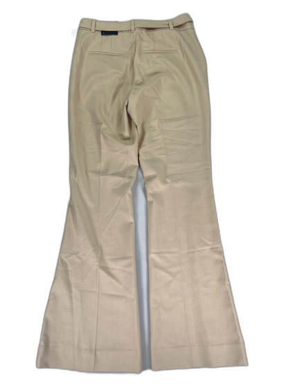 White House Black Market Women's Beige Piper Flare Palace Pants - 2 Petite image 2