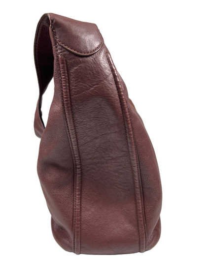 Coach Women's Brown/Burgundy Avery Pebbled Leather Hobo Shoulder Purse image 4