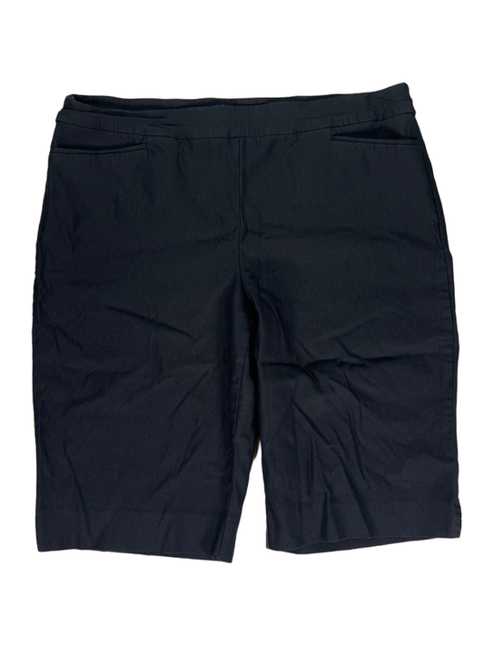 Chico's Women's Black Brigitte Slimming Stretch Pull On Shorts - 3/US 16