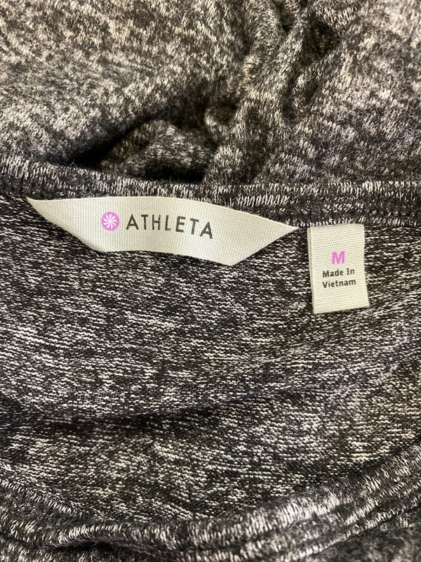 Athleta Women’s Black Solitude Ruched Waist Sweater Dress - M image 3