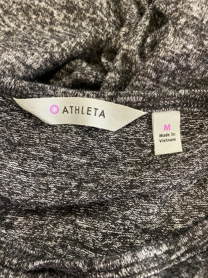 Athleta Women’s Black Solitude Ruched Waist Sweater Dress - M image 3