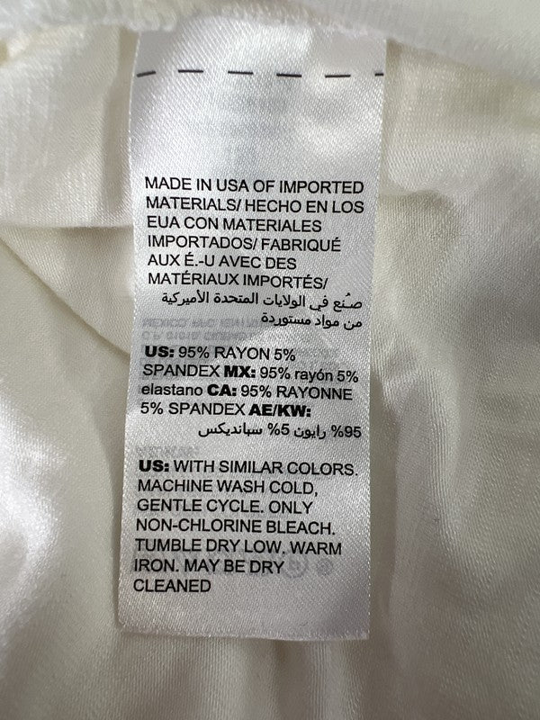 Chico’s Women’s White Short Sleeve Asymmetrical T-Shirt - 0/US 6 image 4