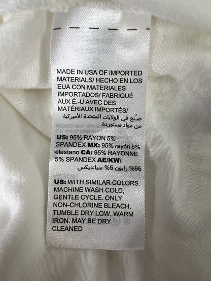 Chico’s Women’s White Short Sleeve Asymmetrical T-Shirt - 0/US 6 image 4
