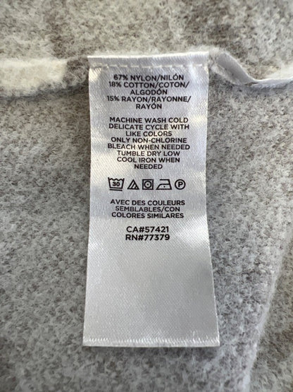 Ann Taylor Women's White/Gray Zebra Print Long Sleeve Sweater - S image 4