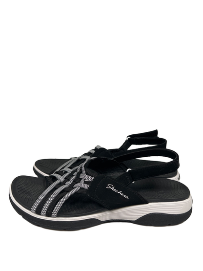 Skechers Women's Black Arch Fit Reggae Sport Slingback Open Toe Sandals - 8 image 5
