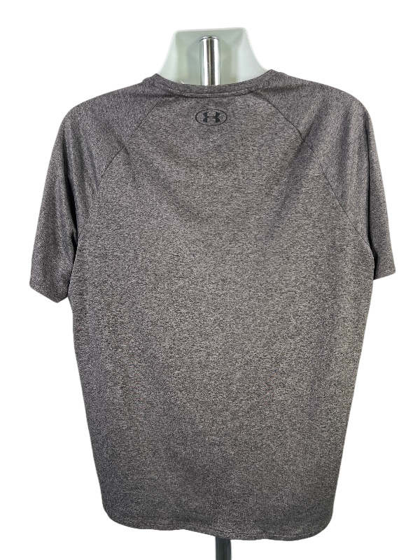 Under Armour Men's Gray Heathered Short Sleeve Tech Athletic Shirt - XL image 2