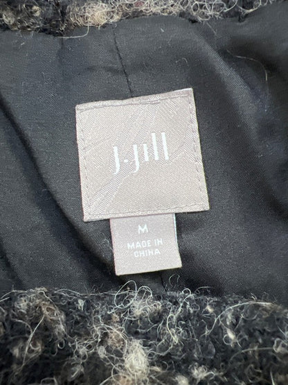 J.Jill Women’s Black Wool Blend Button Up Pea Coat - M image 3