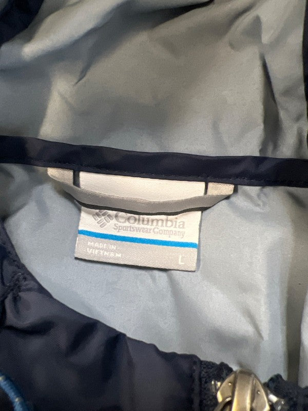 Columbia Men's Blue Hooded Windbreaker Jacket - L image 3