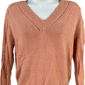 White House Black Market Women’s Pink Long Sleeve Knit Sweater - XS