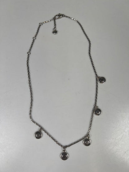 Brighton Women's Silver Plated Coin Charm Adjustable 9in Neckace image 2