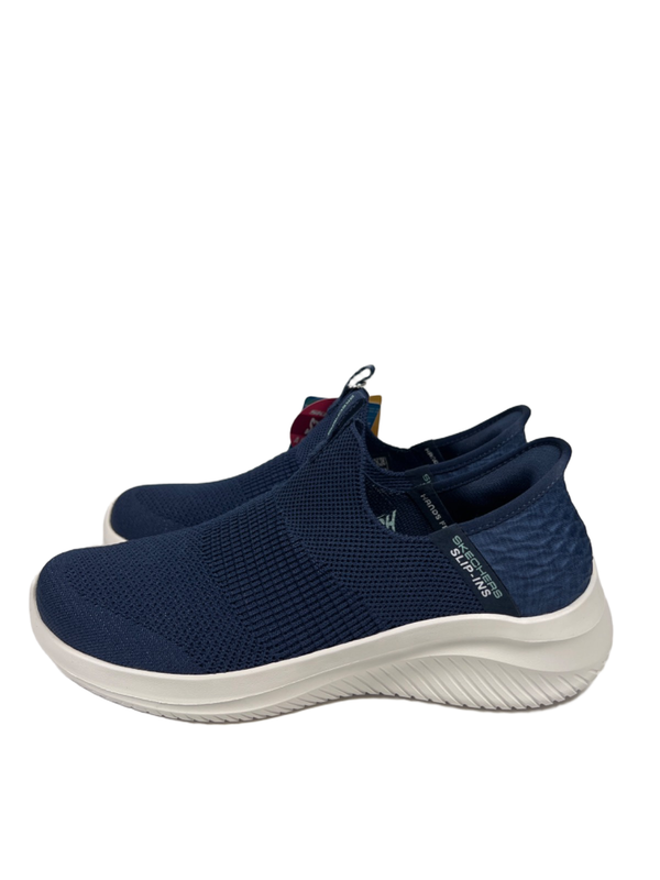 Skechers Women's Blue/White Ultra Flex 3.0 Smooth Step Slip On Sneakers - 8.5 image 6