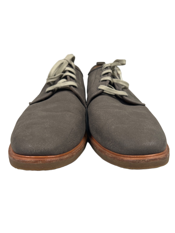 Warfield and Grand Men's Gray Suede Garson Lace Up Oxford Dress Shoes - 12 image 2