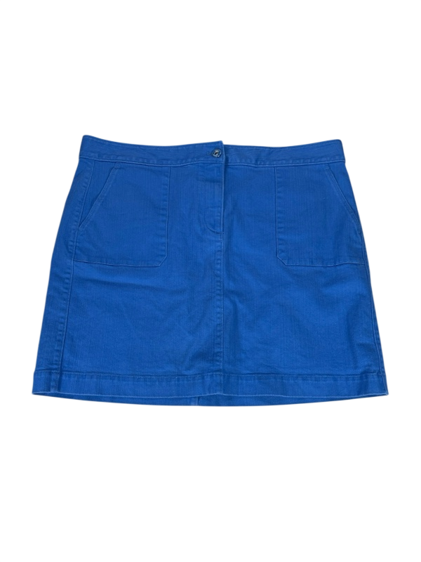 LOFT Women's Blue Straight Denim Jean Skirt - 16