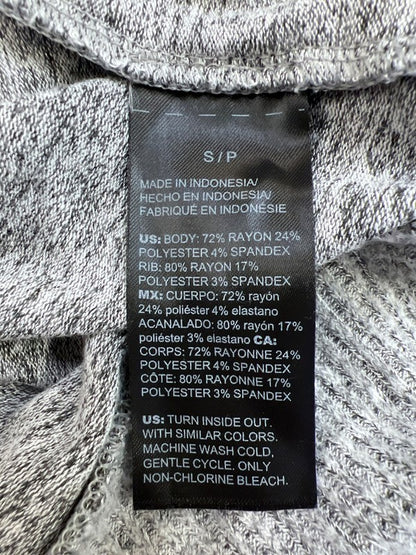 White House Black Market Women’s Gray Long Sleeve Zip Accent Tunic Sweater - S image 4