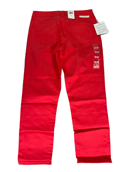 Calvin Klein Women's Bright Coral/Red Slim Fit Skinny Crop Pants - 6 image 2