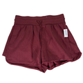 Old Navy Women's Burgundy Dynamic Fleece Extra High Rise Active Shorts - L