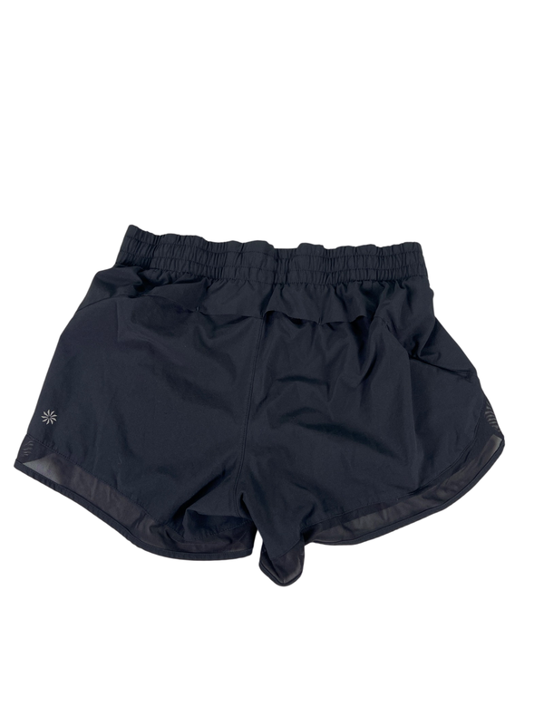 Athleta Women's Black Mesh Racer Run Lined Athletic Shorts - XS image 2