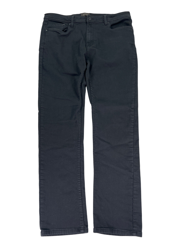 Jachs New York Men's Black Straight Fit Stretch Traveler Pants - 36x32