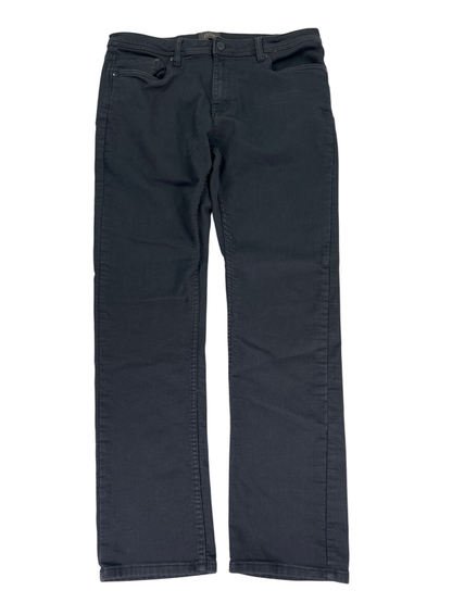 Jachs New York Men's Black Straight Fit Stretch Traveler Pants - 36x32