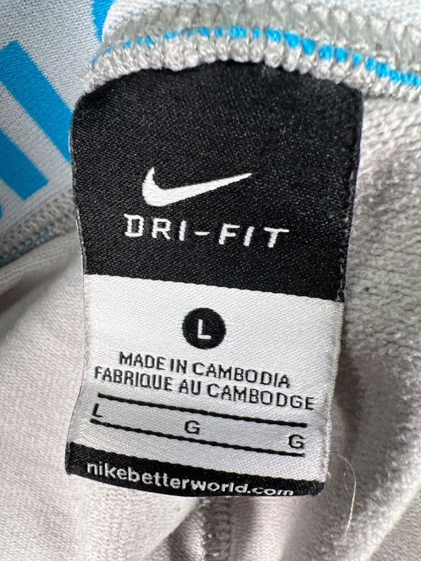 Nike Women's Gray Logo Pull On Athletic Capri Sweatpants - L image 3