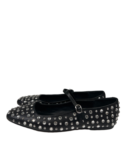 Steve Madden Women's Black Maple Rhinestone Mary Jane Ballet Flats - 8 image 5
