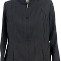 Ellen Tracy Women’s Black Long Sleeve Full Zip Sweatshirt Jacket - 4