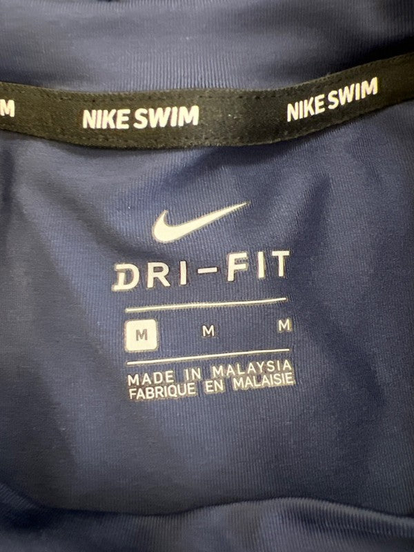 Nike Women's Blue Dri-Fit Rashguard Long Sleeve Swim Shirt - M image 3