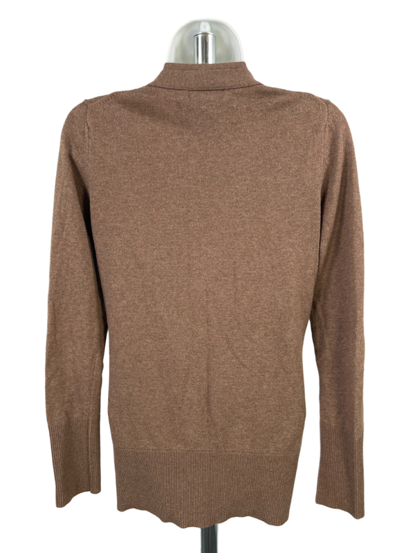 Banana Republic Women's Brown V Neck Button Up Long Sleeve Cardigan Sweater - XS image 2