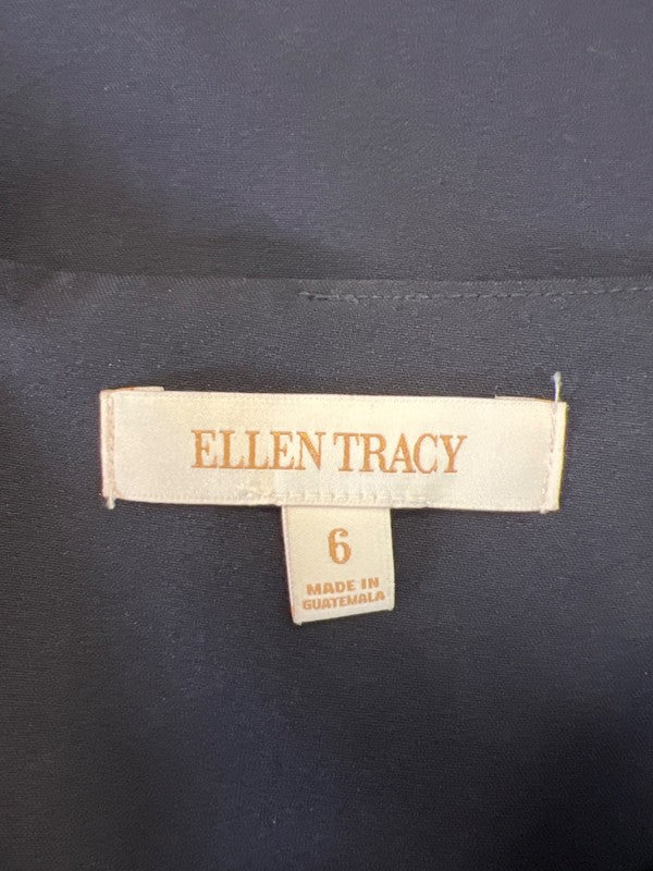 Ellen Tracy Women's Navy Blue Straight Skirt - 6 image 3