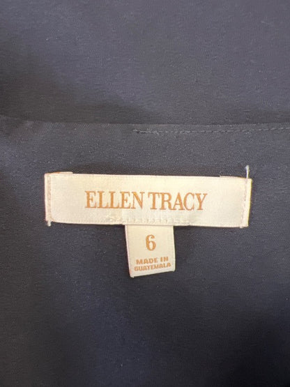 Ellen Tracy Women's Navy Blue Straight Skirt - 6 image 3