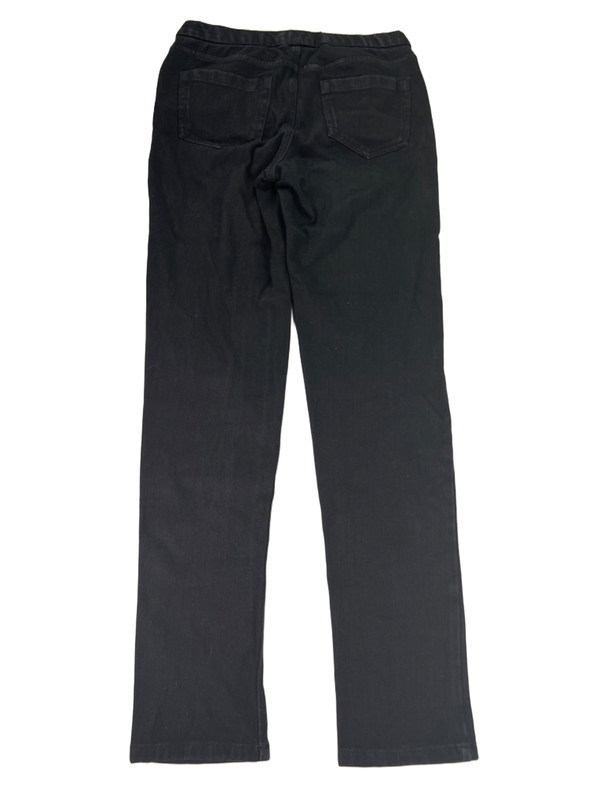 Coldwater Creek Women's Black Knit Denim Mid Rise Jegging Pants - 10 Tall image 2