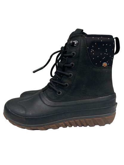 Bogs Women's Black Leather/Rubber Classic Casual Tall Lace Up Boots - 7 image 5