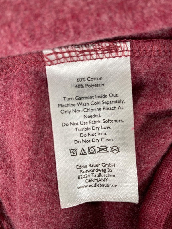 Eddie Bauer Women's Red Camp Fleece Drawstring Waist Shorts - M image 4