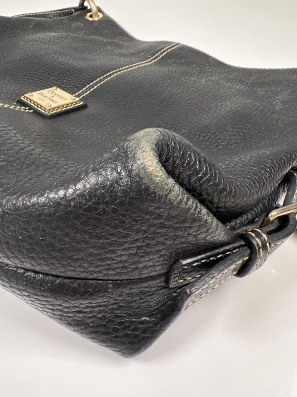 Dooney & Bourke Women's Black Leather Pebble Grain Crossbody Shoulder Purse image 7