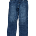 Chicos Women's Dark Wash So Slimming Girlfriend Slim Ankle Jeans - 0/US 4 Petite