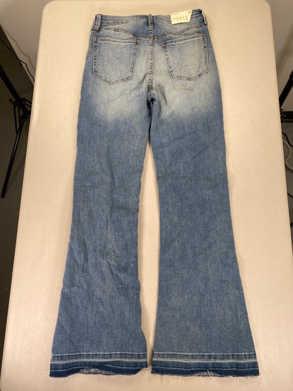 Harper Heritage Women's Light Wash Ripped High Rise Flare Jeans - 28 image 6