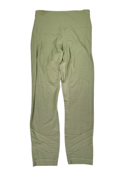 Lululemon Women's Rosemary Green Nulu Fold Yoga High Rise 23" Crop Leggings - 6