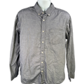 Banana Republic Men's Blue Oxford Untucked Fit Long Sleeve Button Up Shirt - XL