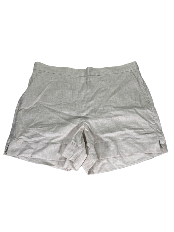 Banana Republic Women's Beige Linen Blend Pull On High Rise Shorts - XL