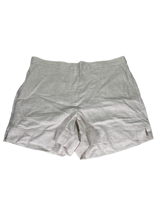 Banana Republic Women's Beige Linen Blend Pull On High Rise Shorts - XL