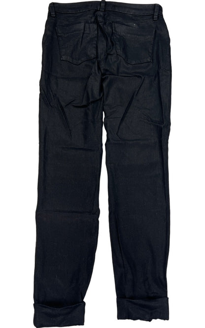 J Brand Women’s Black Shimmer Cuffed Ankle Skinny Jeans - 26 image 3