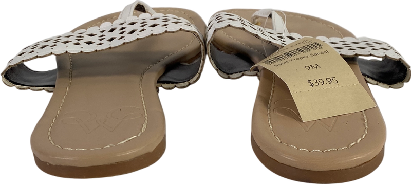 NEW Coldwater Creek Women’s Ivory/Beige Saint Tropez Sandals - 9 image 4